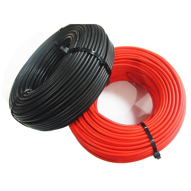 For Sell solar cable 6mm power cord Solar home wire 4 mm 1 meter PV1-F tinned copper core cable XLPE DC photovoltaic cable wire