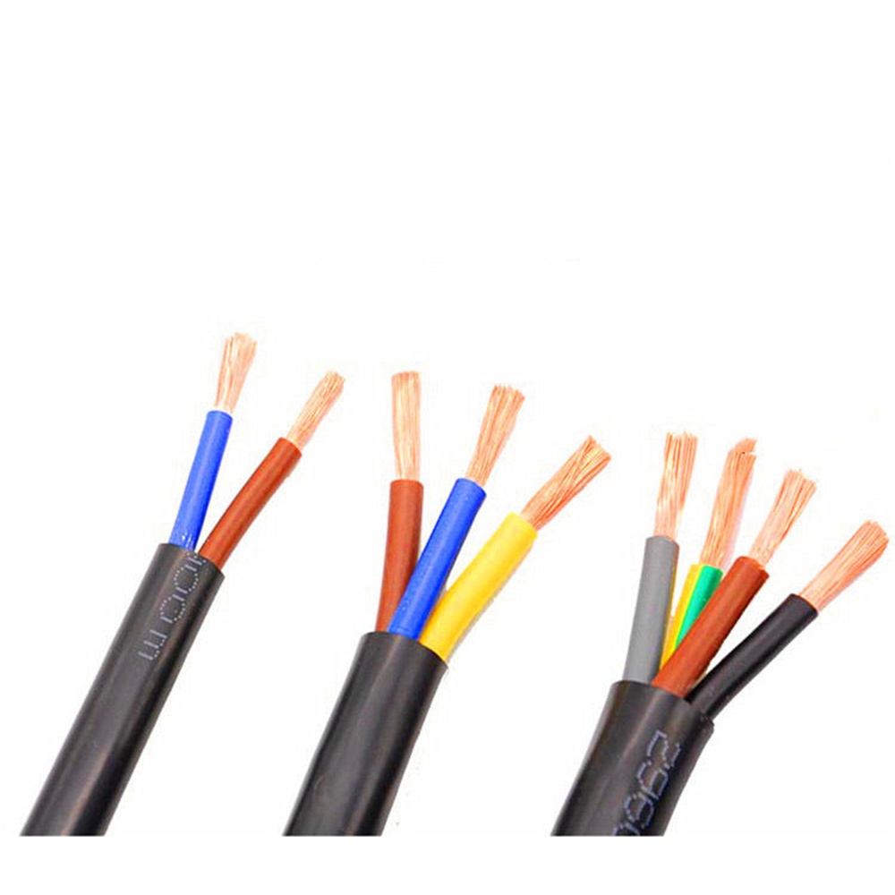 Hot Sell New Quality  3 Core multi Cord 0.75mm 1.5mm 2.5mm 4mm RVV Cable Electric Wires Flexible Copper Cable