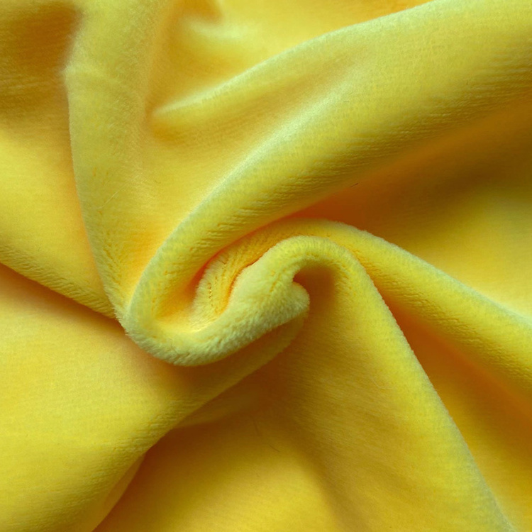 100% Polyester Material Short Pile Velvet Plush Fabric Super Soft Minky Fabric For  Upholstery