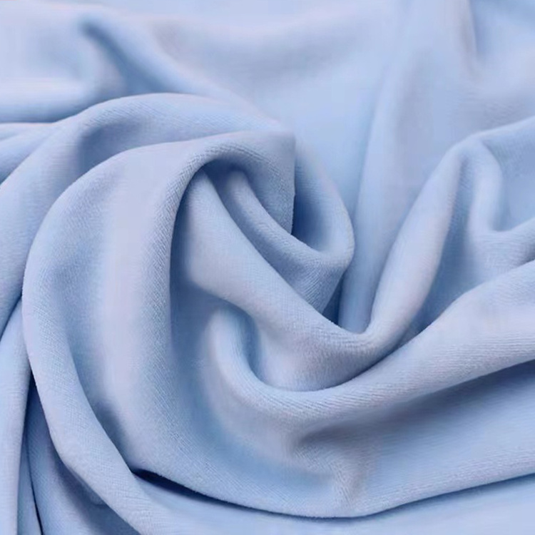 100% Polyester Material Short Pile Velvet Plush Fabric Super Soft Minky Fabric For  Upholstery