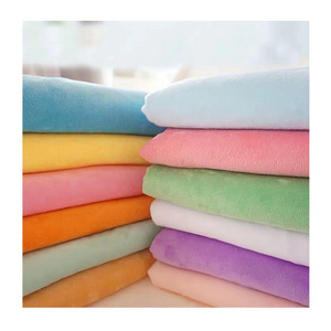 100% Polyester Material Short Pile Velvet Plush Fabric Super Soft Minky Fabric For  Upholstery