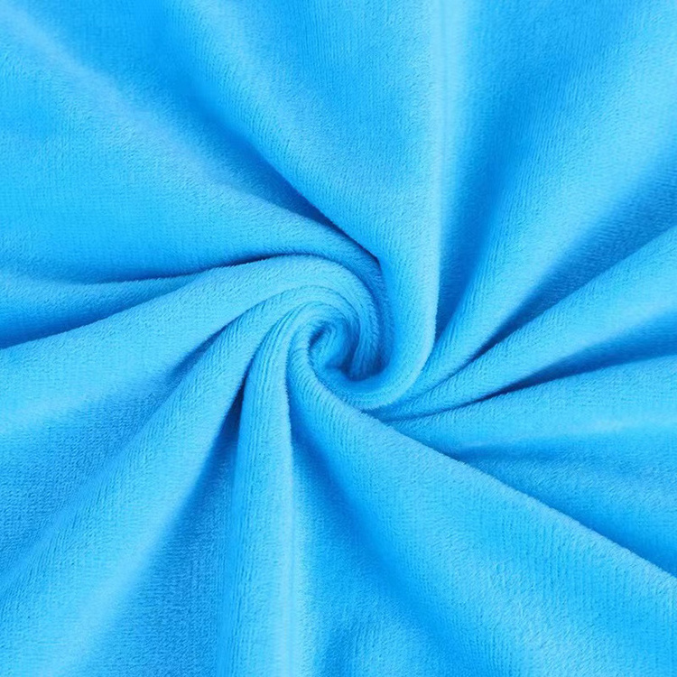 100% Polyester Material Short Pile Velvet Plush Fabric Super Soft Minky Fabric For  Upholstery