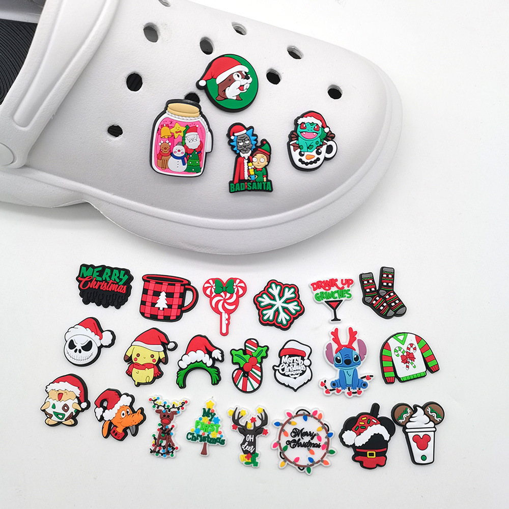 wholesale PVC shoe charms custom charms shoe decoration for Christmas