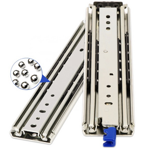 YABELY industrial container ball bearing slide 76mm thickness full extension large heavy duty drawer slide with lock