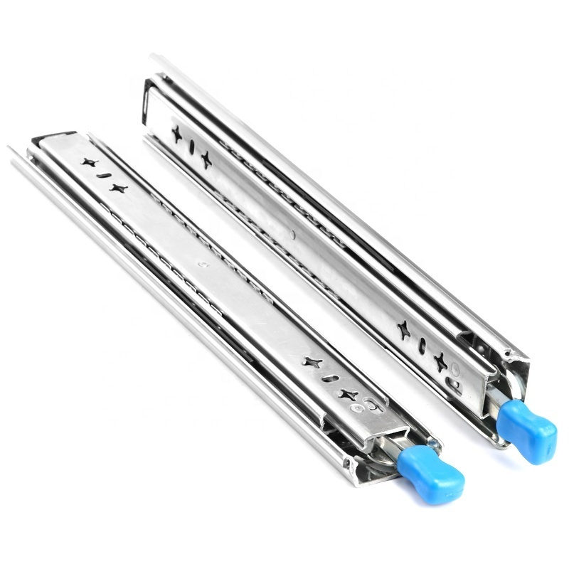 YABELY Fully Extended Heavy-duty Drawer Slides Lock Telescopic Channel Slides for Aluminum Toolbox Waterproof UTE Truck Canopy