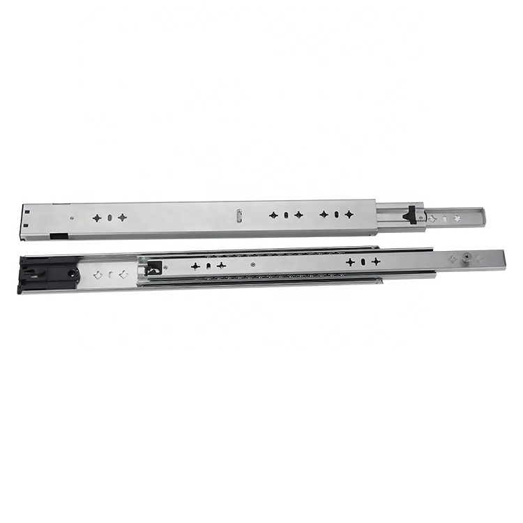 Steel Zinc Treated 53mm Width us General tool Cabinet box Parts 400mm Full Extension Heavy ball Bearing Telescopic Drawer Slides