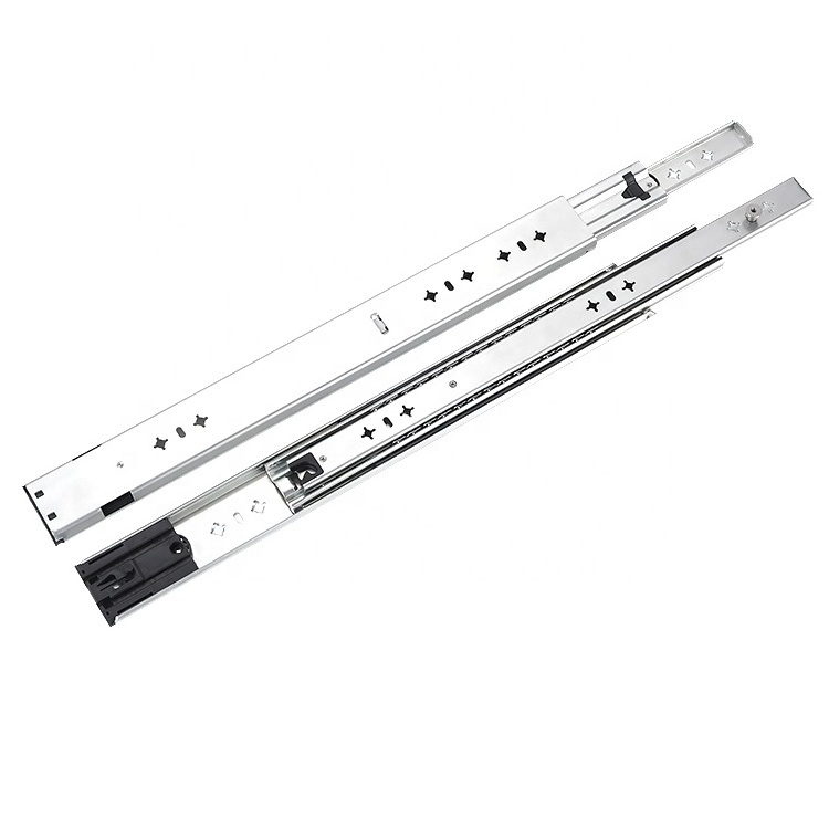 Steel Zinc Treated 53mm Width us General tool Cabinet box Parts 400mm Full Extension Heavy ball Bearing Telescopic Drawer Slides