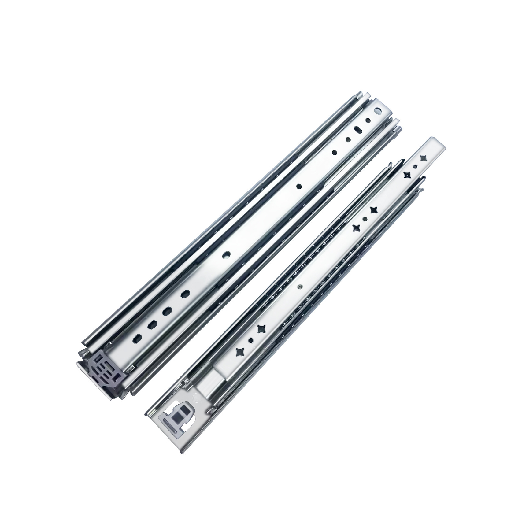 120KG Loading Direct Deal Ball Bearing Locking Drawer Slide Side Mounting Locking Drawer Slide Heavy Duty Drawer Slides