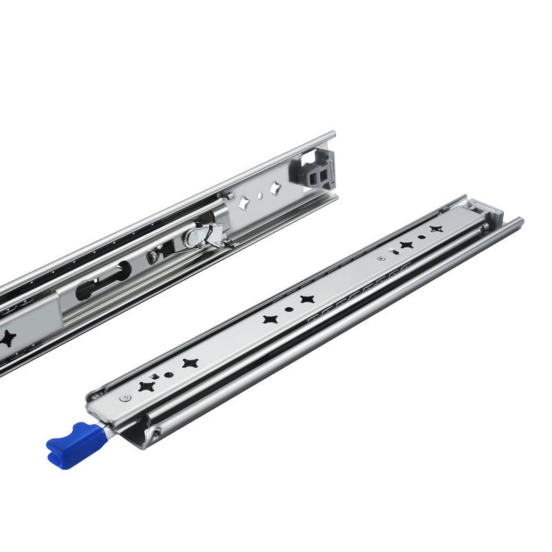 120KG Loading Direct Deal Ball Bearing Locking Drawer Slide Side Mounting Locking Drawer Slide Heavy Duty Drawer Slides