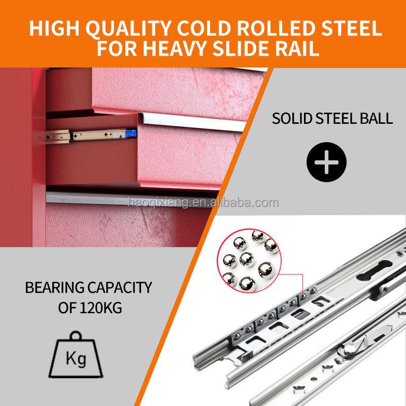 YABELY Full Extension custom Inch Ball Bearing Side Mount slide Rail Heavy Duty Drawer Slides