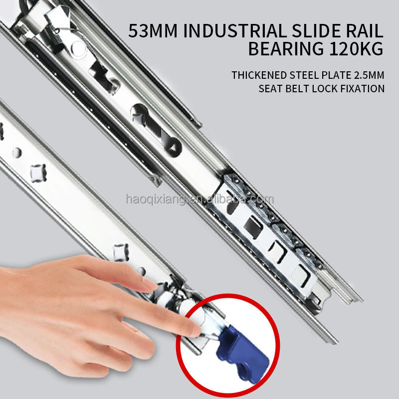 YABELY Full Extension custom Inch Ball Bearing Side Mount slide Rail Heavy Duty Drawer Slides