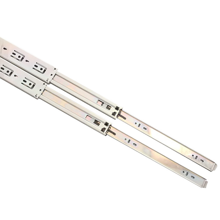 YABELY 45mm Cabinet hardware push to open telescopic rails guides ball bearing drawer slides