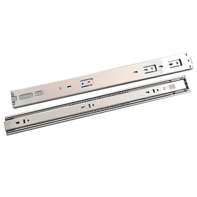 YABELY 45mm Cabinet hardware push to open telescopic rails guides ball bearing drawer slides