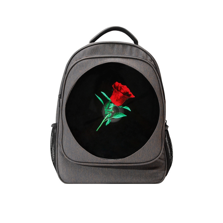 New Portable 3D Hologram Backpack Fan 3D Hologram Advertising LED Fan Display with Backpack