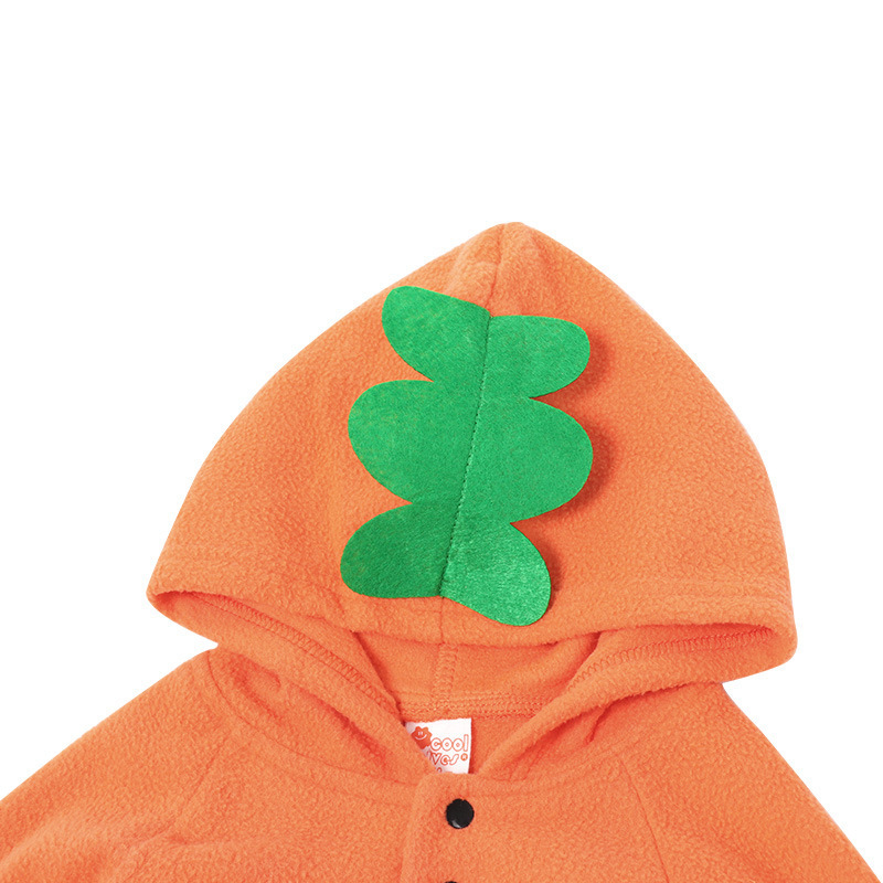 Halloween children's costumes Children's fall polar fleece baby onesie baby pumpkin funny little monster