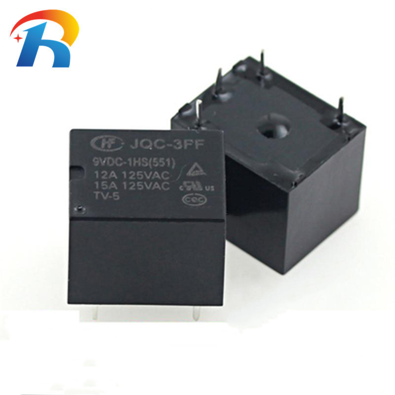 New Original HONGFA RELAY JQC-3FF-012-1HS JQC-3FF-005-1HS JQC-3FF-009-1HS JQC-3FF-024-1HS JQC-3FF-012-1HS 12A125VAC Relay