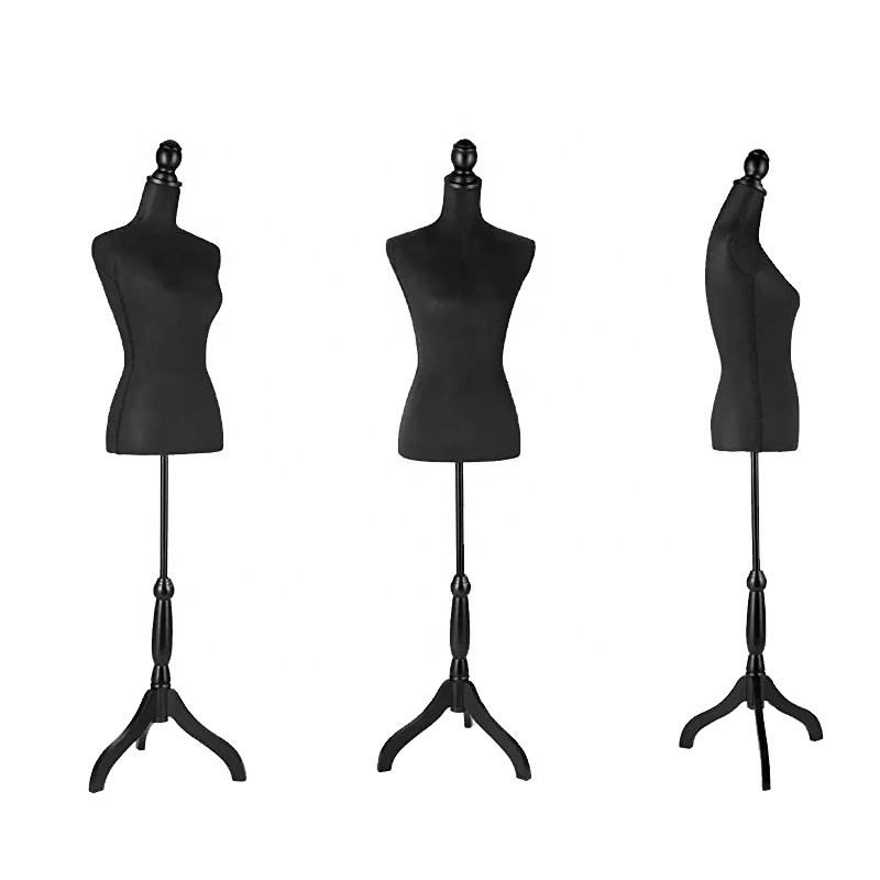 Velvet Fabric Upper Body Mannequin Clothes Hanger Torso  display mannequin female  Stylish woman  Mannequins