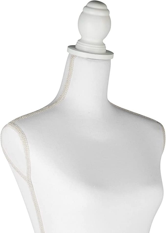 White holder jewelry display female dress form mannequin forms of formal dresses