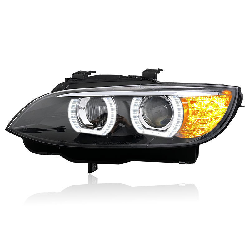 Suitable for BMW E92 headlight assembly 330 335 M3 modified LED angel eye lens xenon headlight E93