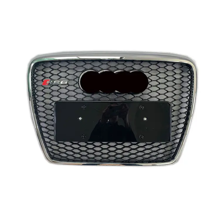 best rs6 grille for audi a6 s6 c6 2005-2011 RS6 Grid honeycomb sports version front grille