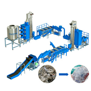 Top quality plastic recycling machinery waste pet bottle washing line recycling pelletizing machine