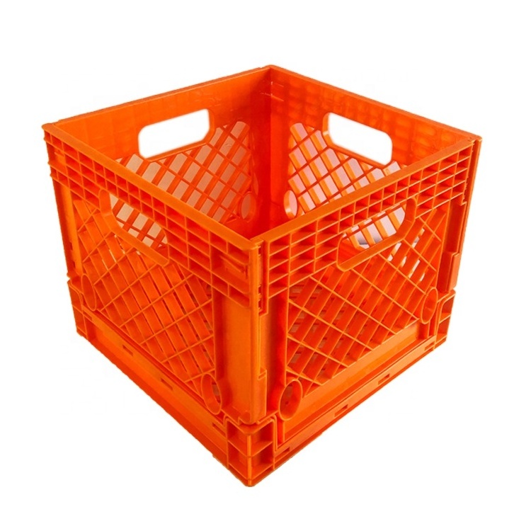 Turnover Storage Folding Box Mesh transport plastic collapsing vegetable and fruit logistics packaging folding plastic crate