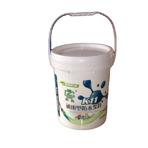 Plastic bucket Factory hot sale wholesale IML color customized pp plastic bucket for ice cream container 1L with handle