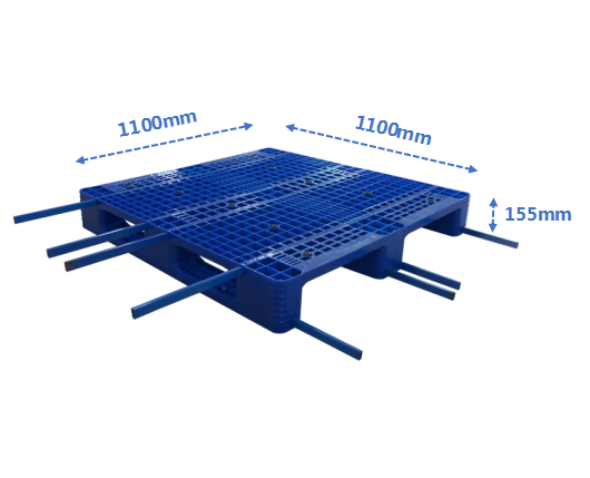 1100*1100 Heavy Duty Two-way Industry Plastic Pallet Entry Euro Warehouse Forklift Pallet Racking Plastic Pallet