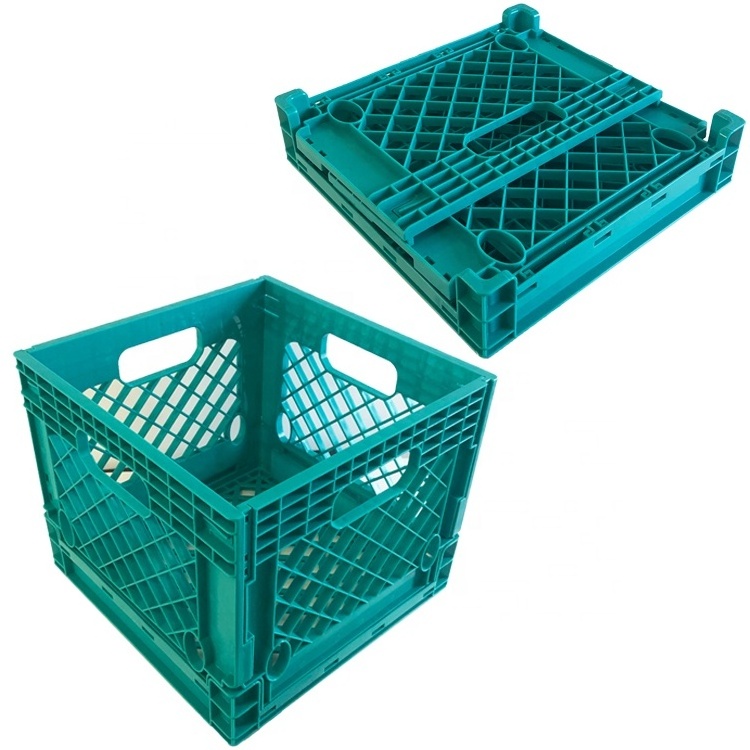 Turnover Storage Folding Box Mesh transport plastic collapsing vegetable and fruit logistics packaging folding plastic crate