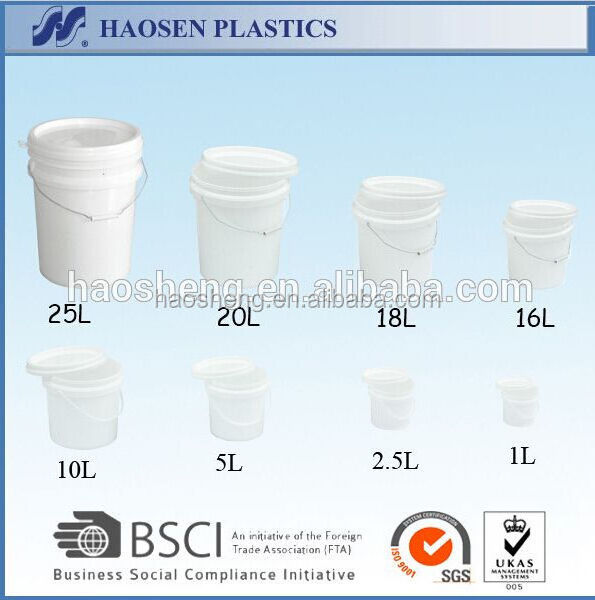 Plastic bucket Factory hot sale wholesale IML color customized pp plastic bucket for ice cream container 1L with handle