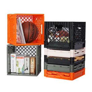 Turnover Storage Folding Box Mesh transport plastic collapsing vegetable and fruit logistics packaging folding plastic crate