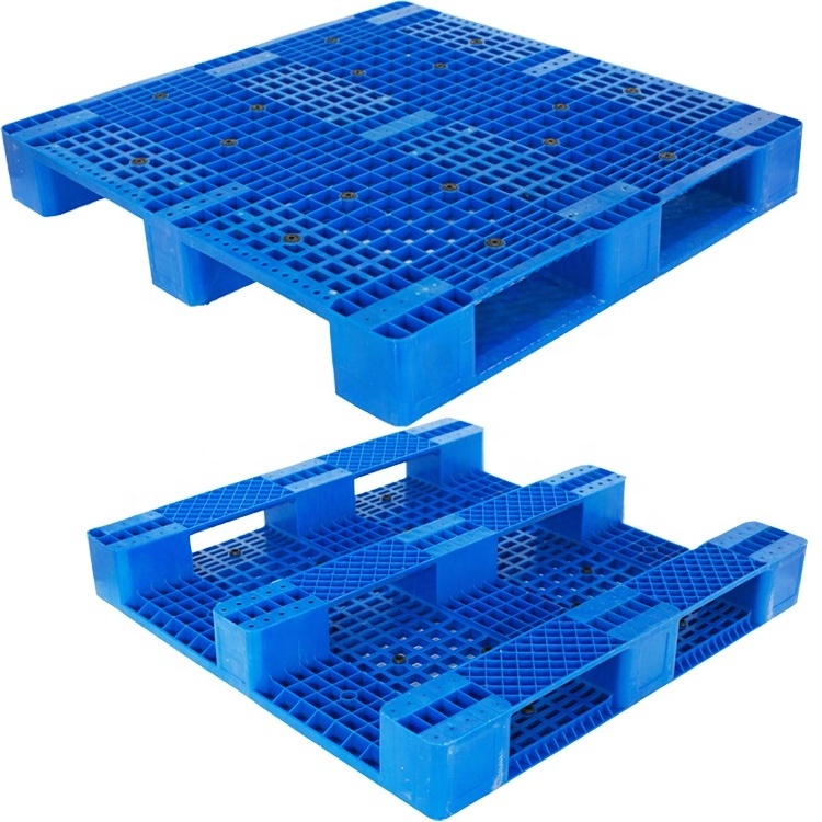 1100*1100 Heavy Duty Two-way Industry Plastic Pallet Entry Euro Warehouse Forklift Pallet Racking Plastic Pallet