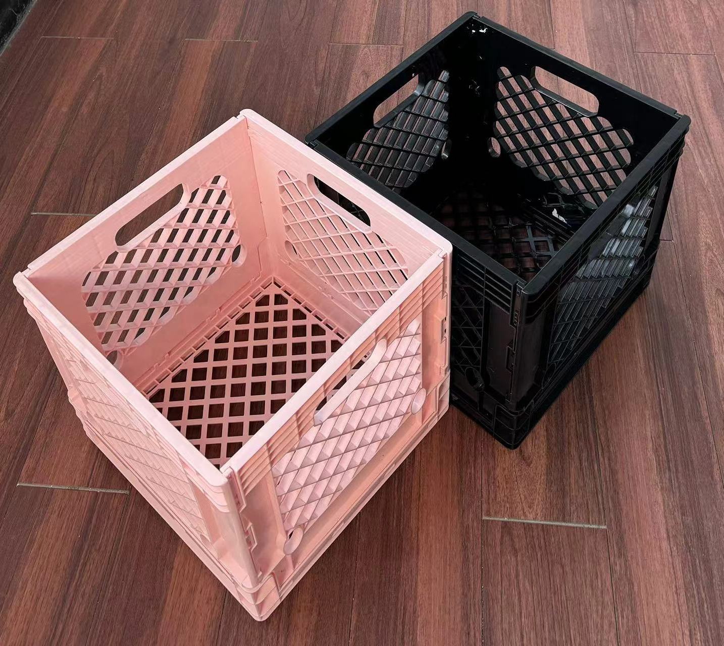 Plastic vinyl storage crates are an record organization with collapsing design