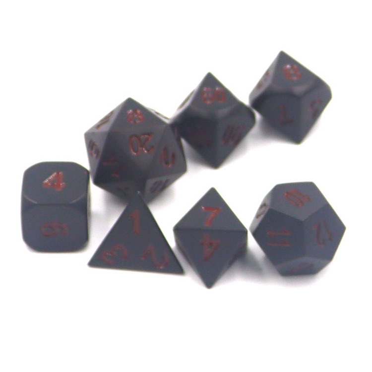 Fast Metal Dice Set Dye Black colour Loaded Dice For Board Game