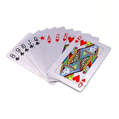 Custom metal playing card  durable metal luster playing cards metal entertainment game cards