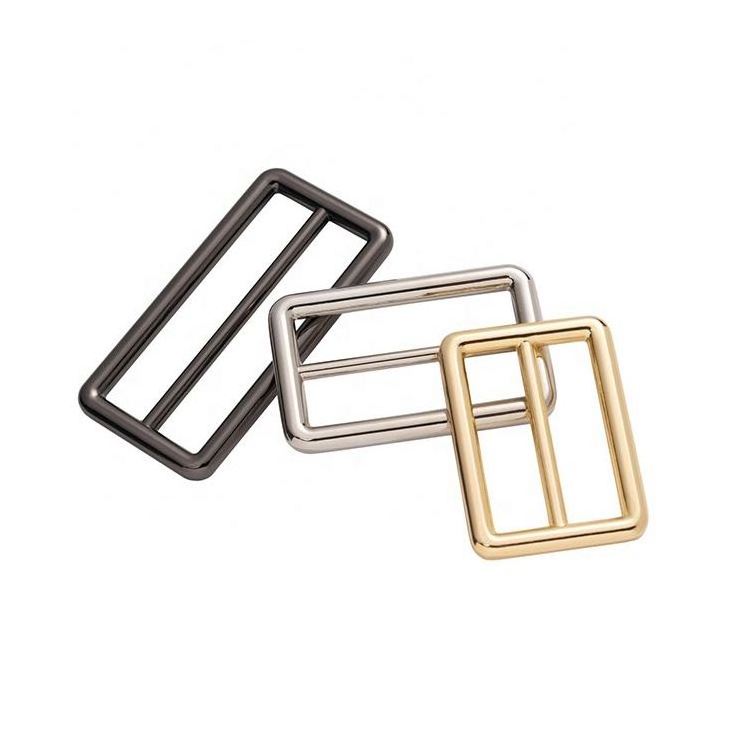 Metal Triglide Slides Buckle Tri Glides Sliders Buckle Adjustable Webbing for Belt Backpack Bags