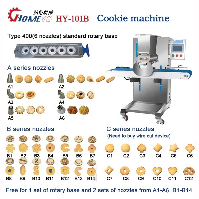 Food machinery for small industries small cookies making machine maker macaron cookie depositor