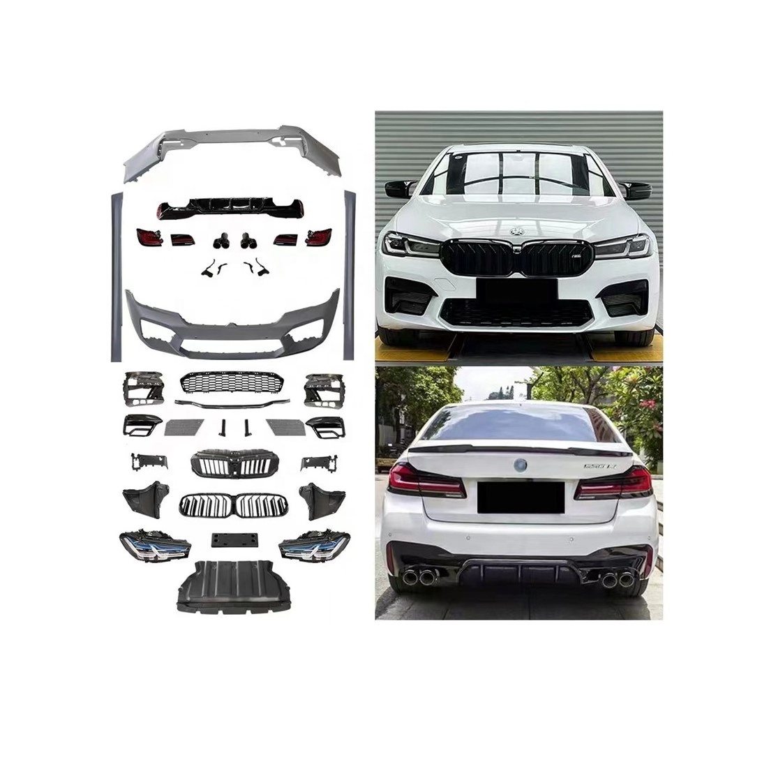 PP Plastic F10 Update to F90 M5 2021-2023 Facelifts Accessories Bodykit For BMW F10 F18 5 Series 2018-2020 Modified Body Kit