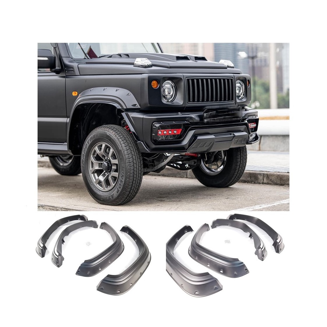 3 door 5 door Car fender Flares G63 Wald Style Offroad Body Kits for Suzuki Jimny Sierra JB74/64 2019-2023 Accessories