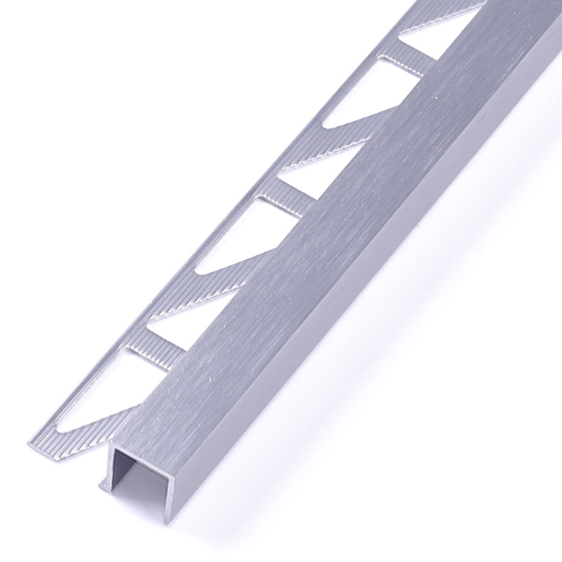 Foshan FSF Metal Transition Strips Mirror Square Shaped Decorative Border Tile Corner Tile Trim Bathroom Molding Edge