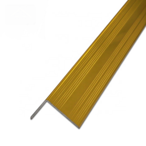 FoShan FSF Anti Skid Customized Gold Brass Laminate Edge Trim Profile Stair Nosing Step For Mdf