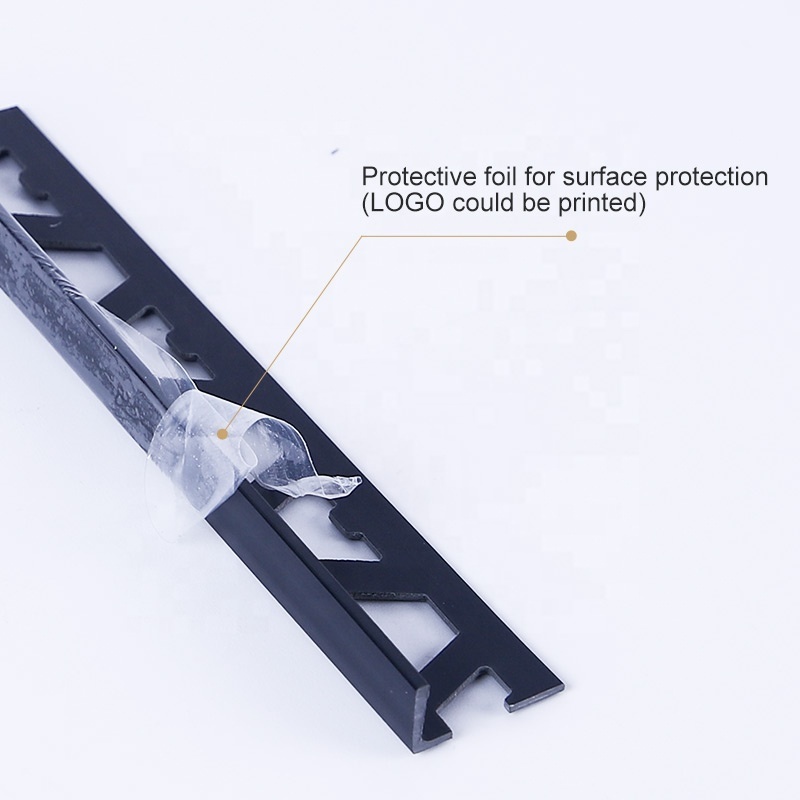 Foshan Fushifu HSPL-10 resin building materials PVC L shape angle profile plastic tile edging trim for modern house decoration