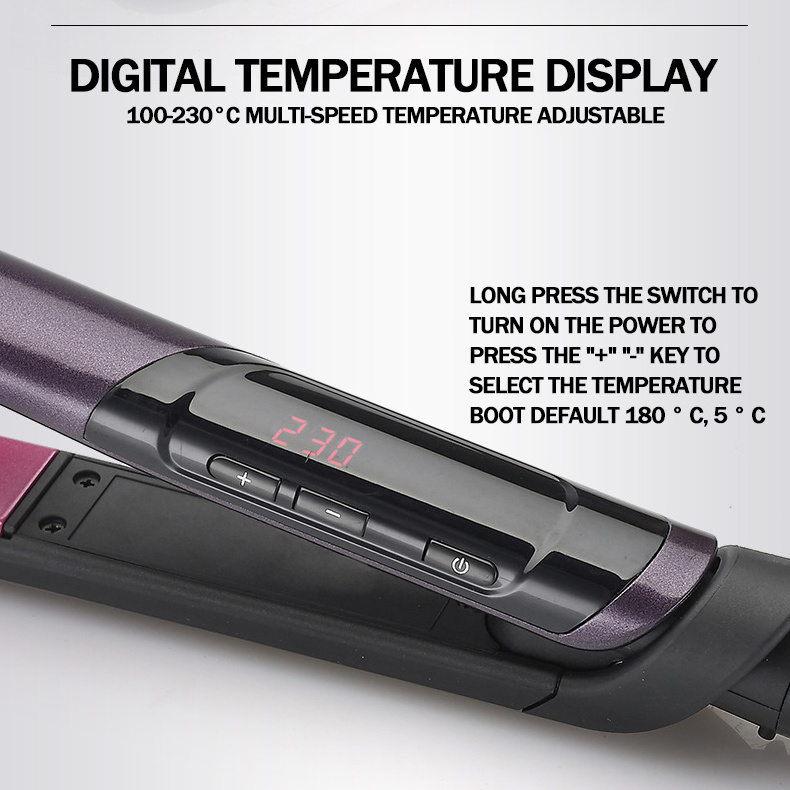 480 Degrees Hair Straightener Flat Iron Ceramic Tourmaline Ionic Flat Hair Hair Straightener Ionic Flat