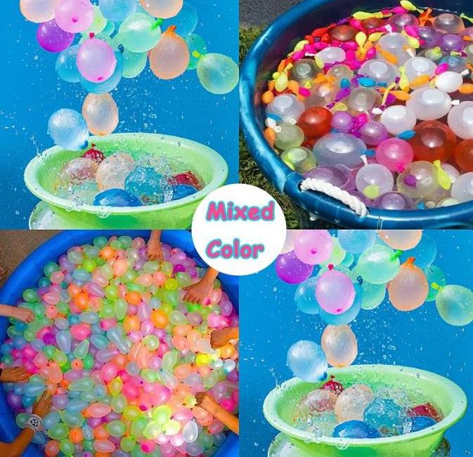 Wholesale water balloon 111 quick fill fast filling latex water balloons bunches for kids swim party toys