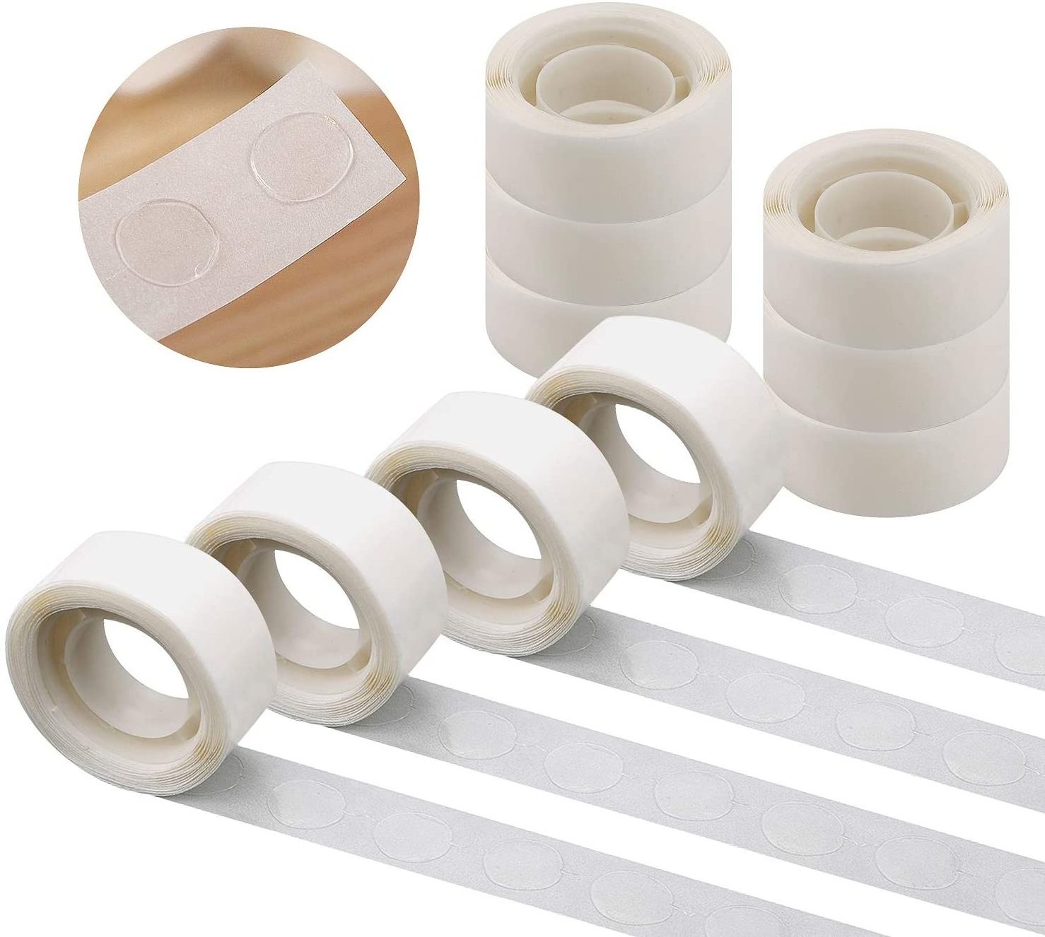 Factory Wholesale 100dot Two Double Sided Adhesive Tape Glue Dots