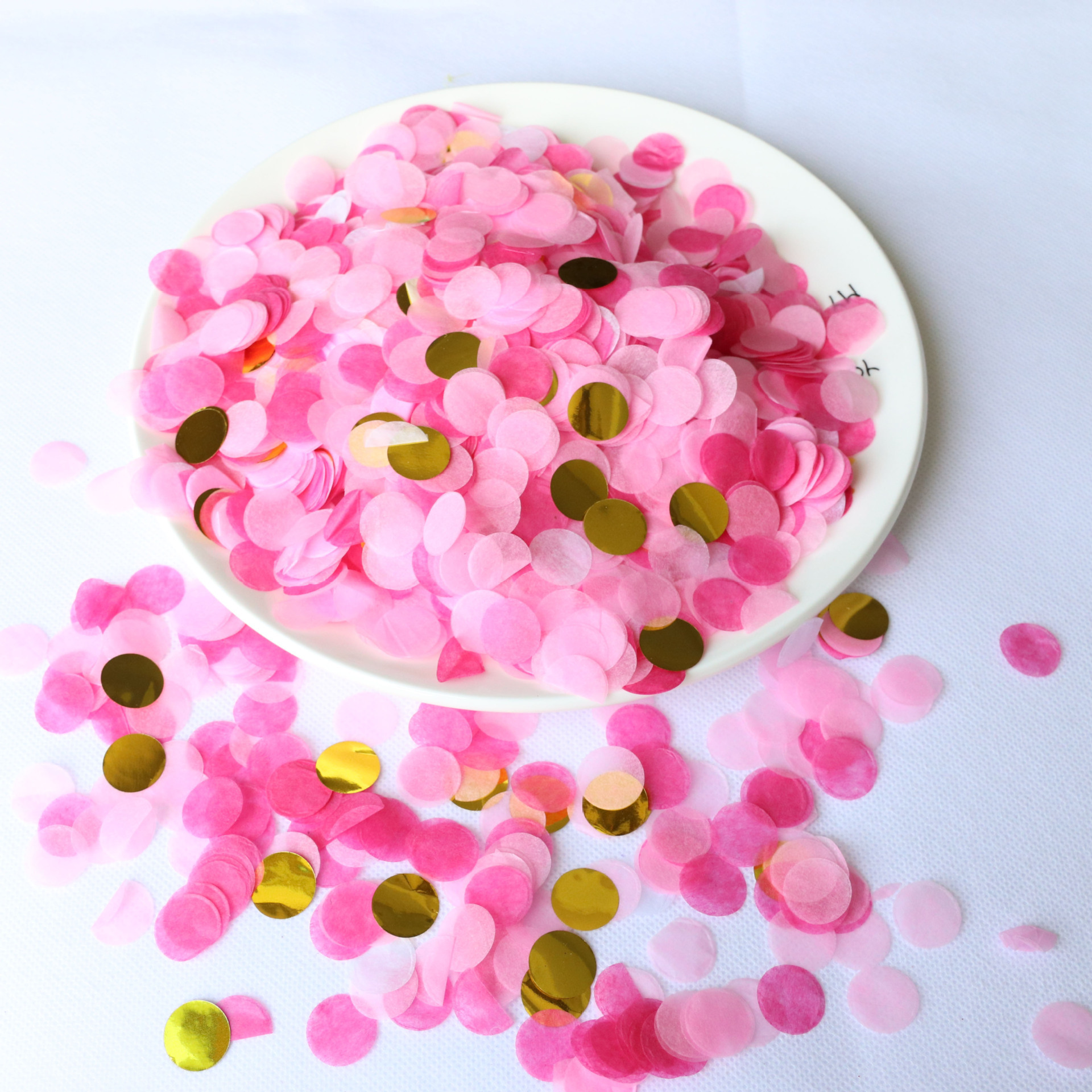 1.5/2.5cm Round Pastel Tissue Confetti Circle Dots 500G Rainbow Confetti for Party Table Wedding Celebrations Multicolor Paper