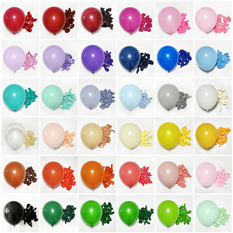 Free Sample Matte Macaroon Pastel Ballons Globos Party Decorations Latex Balloons For Decoration