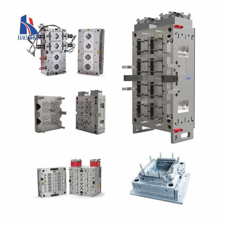 Hot Runner Valve Gate 72 Cavity 30/25mm 16g Pet Preform Mould without Tail Plastic Injection Mould HASCO Injection Mould Making/