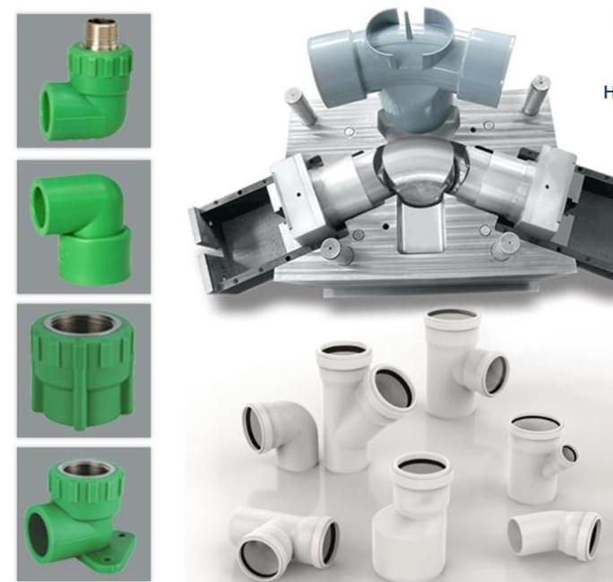 All kinds parts plastic water tap part injection mould and injection molding