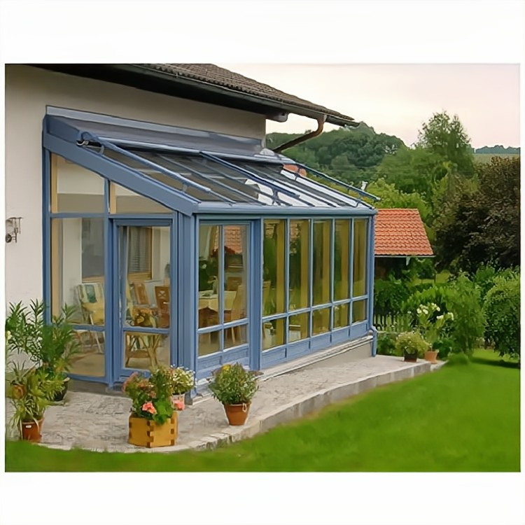 Four Season Outdoor Villa Garden Aluminum Glass Free Standing Sunroom